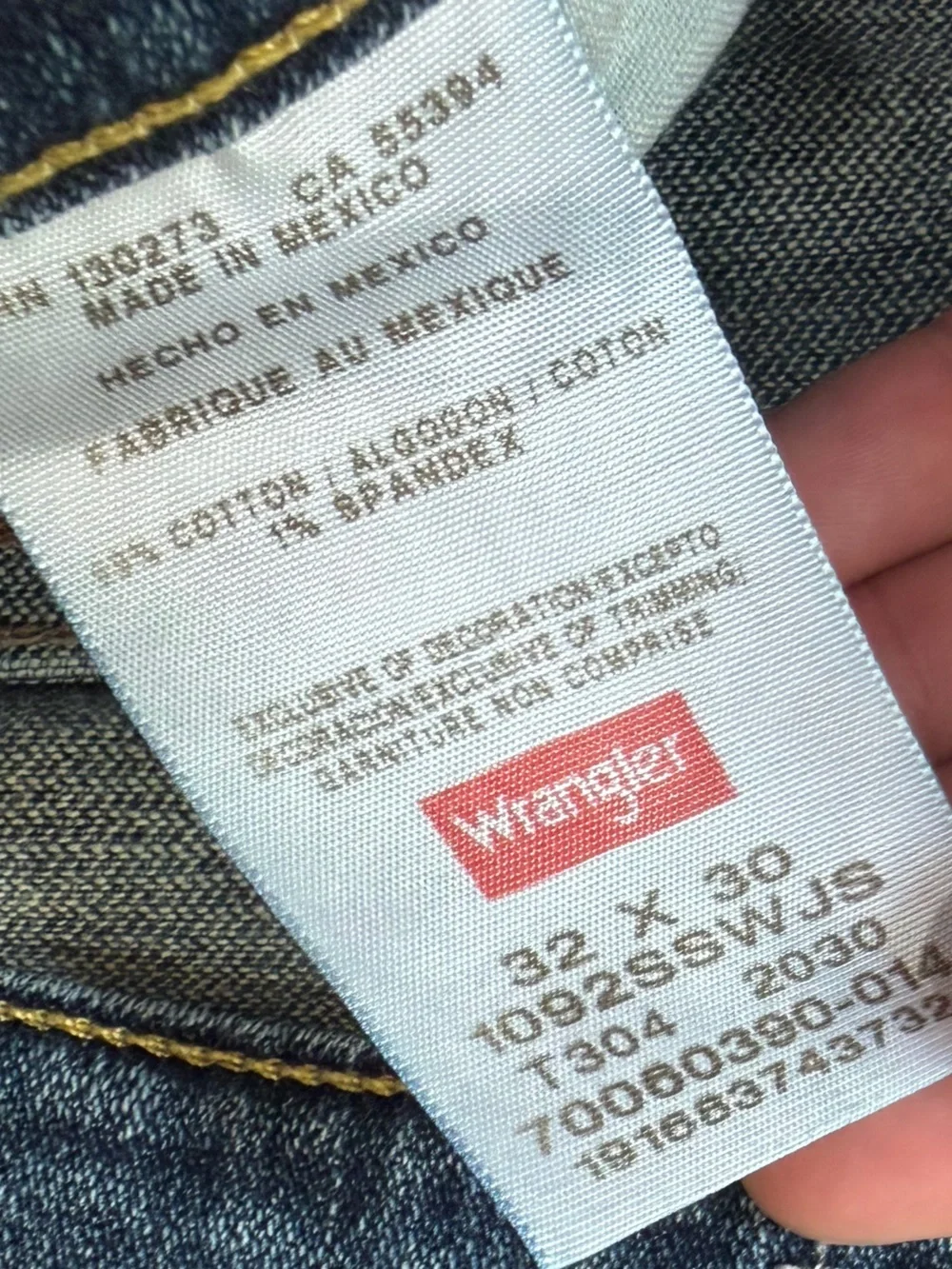 Wrangler Men’s Slim Straight Jeans - Medium Blue 32x30